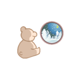 Bear of the pale color . sticker #12055538