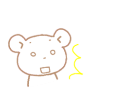 Bear of the pale color . sticker #12055544