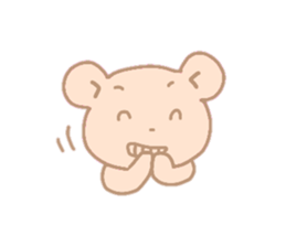 Bear of the pale color . sticker #12055545