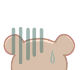 Bear of the pale color . sticker #12055547