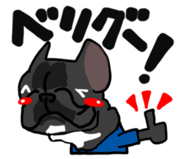 French bulldog family5 sticker #12057344