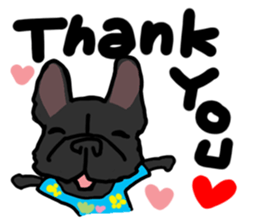 French bulldog family5 sticker #12057346