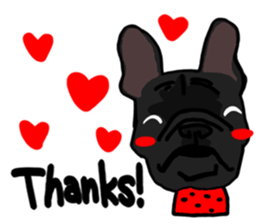 French bulldog family5 sticker #12057353