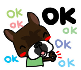 French bulldog family5 sticker #12057356