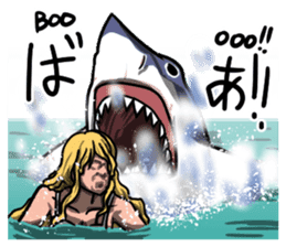 Attack of Sharks!! sticker #12057783
