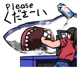 Attack of Sharks!! sticker #12057786