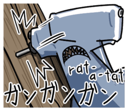 Attack of Sharks!! sticker #12057805