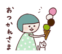 Okappa Hanachan4 sticker #12058241