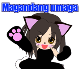 Sticker of cat daughter(Tagalog version) sticker #12058415