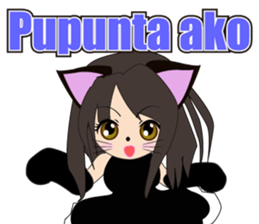 Sticker of cat daughter(Tagalog version) sticker #12058417