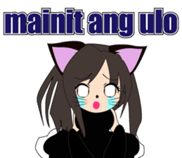 Sticker of cat daughter(Tagalog version) sticker #12058426