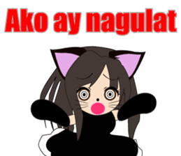 Sticker of cat daughter(Tagalog version) sticker #12058427
