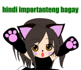 Sticker of cat daughter(Tagalog version) sticker #12058432