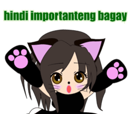 Sticker of cat daughter(Tagalog version) sticker #12058432