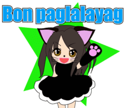 Sticker of cat daughter(Tagalog version) sticker #12058435