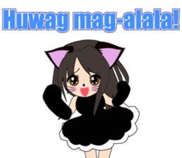 Sticker of cat daughter(Tagalog version) sticker #12058436