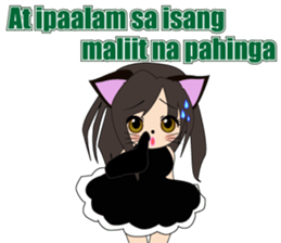 Sticker of cat daughter(Tagalog version) sticker #12058440
