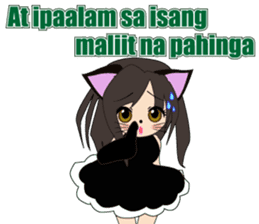 Sticker of cat daughter(Tagalog version) sticker #12058440