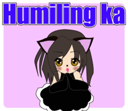 Sticker of cat daughter(Tagalog version) sticker #12058441
