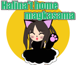 Sticker of cat daughter(Tagalog version) sticker #12058447