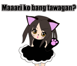 Sticker of cat daughter(Tagalog version) sticker #12058449