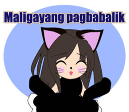 Sticker of cat daughter(Tagalog version) sticker #12058452