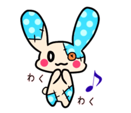 Rabbit stuffed. sticker #12059982