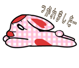 Rabbit stuffed. sticker #12059997