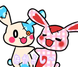 Rabbit stuffed. sticker #12059999