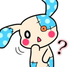 Rabbit stuffed. sticker #12060002