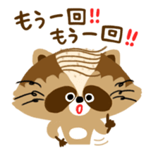 Mustache Raccoon sticker #12060126