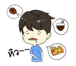 Loma playful boy sticker #12060409