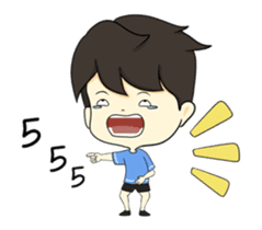 Loma playful boy sticker #12060425