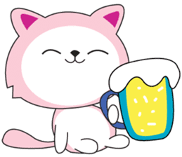 Sweet Pink Cat Daily sticker #12061554