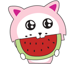 Sweet Pink Cat Daily sticker #12061557