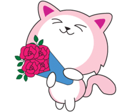 Sweet Pink Cat Daily sticker #12061561