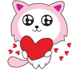 Sweet Pink Cat Daily sticker #12061564