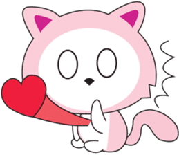 Sweet Pink Cat Daily sticker #12061565
