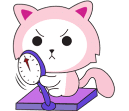 Sweet Pink Cat Daily sticker #12061585