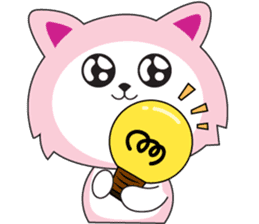 Sweet Pink Cat Daily sticker #12061588