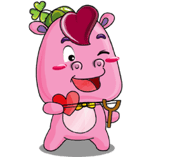 Lucky Red Heart Clover, Day 2 sticker #12062030