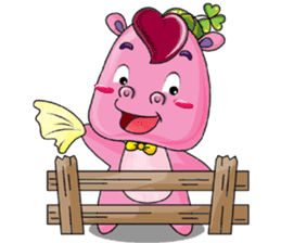 Lucky Red Heart Clover, Day 2 sticker #12062035