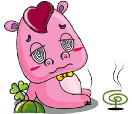 Lucky Red Heart Clover, Day 2 sticker #12062040