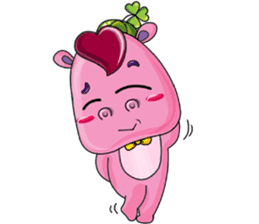 Lucky Red Heart Clover, Day 2 sticker #12062043