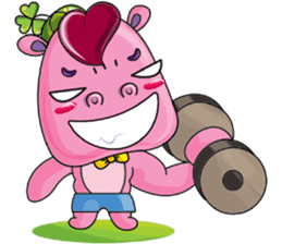 Lucky Red Heart Clover, Day 2 sticker #12062046