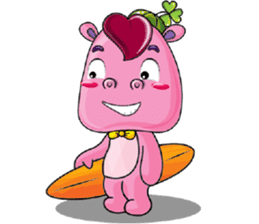 Lucky Red Heart Clover, Day 2 sticker #12062047