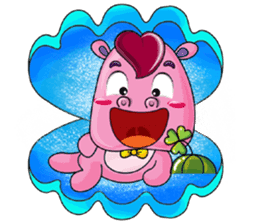 Lucky Red Heart Clover, Day 2 sticker #12062052