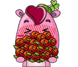 Lucky Red Heart Clover, Day 2 sticker #12062053