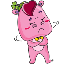 Lucky Red Heart Clover, Day 2 sticker #12062054