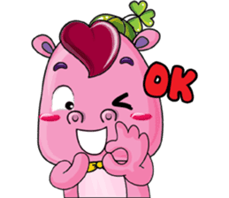 Lucky Red Heart Clover, Day 2 sticker #12062058